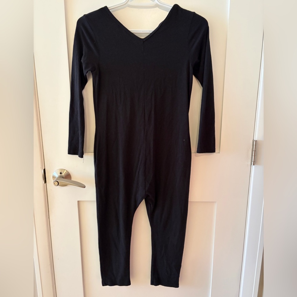 Smash + Tess Black Long-Sleeve Kids One-Piece Footie